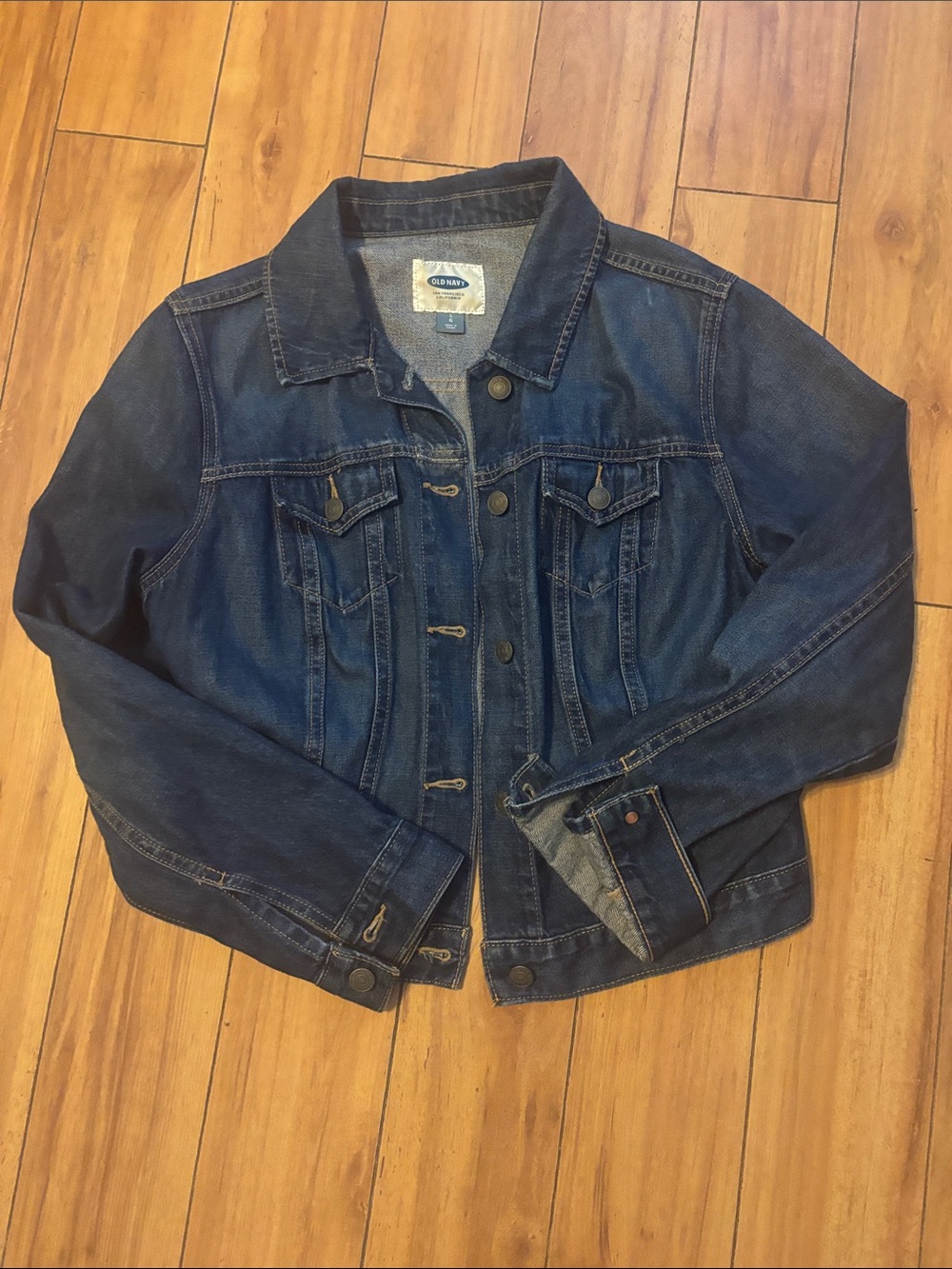 Old Navy women’s Dark Indigo Blue Denim Jacket